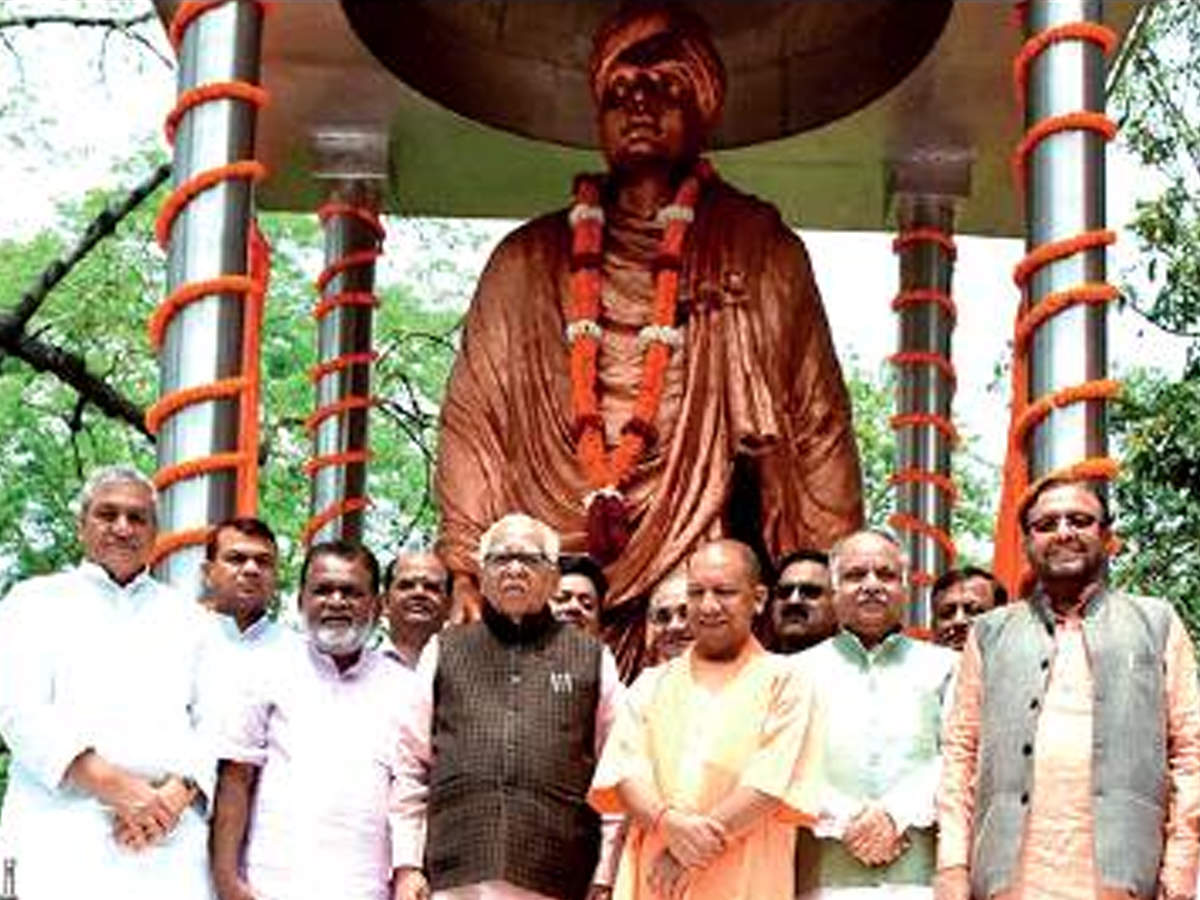 A 12.5-ft-high bronze statue of Swami Vivekananda was unveiled at Raj Bhawan on Wednesday. The statue is first of its kind in any Raj Bhawan