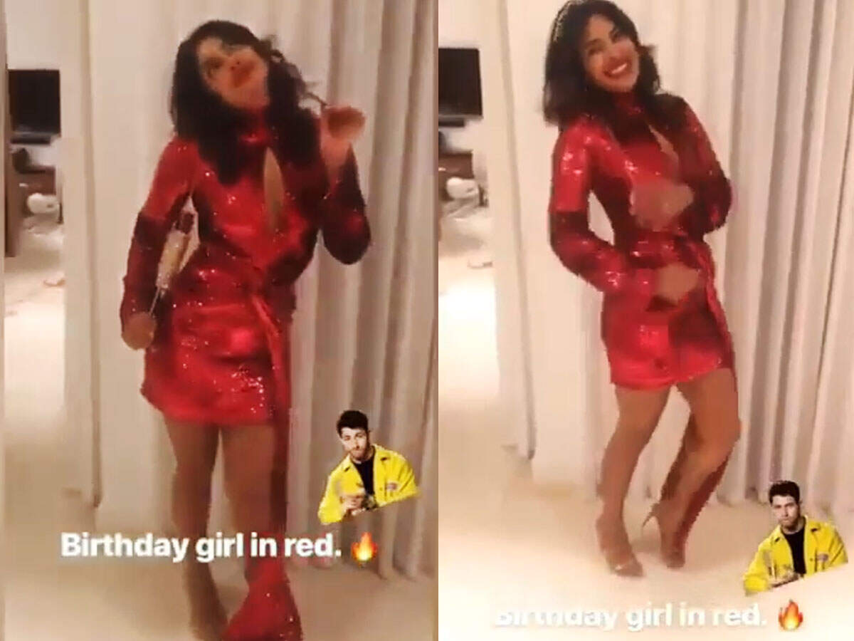 Bf Video Sola Saal Ladki Bf Video - Watch: Nick Jonas shares a sexy video of Priyanka Chopra from her ...