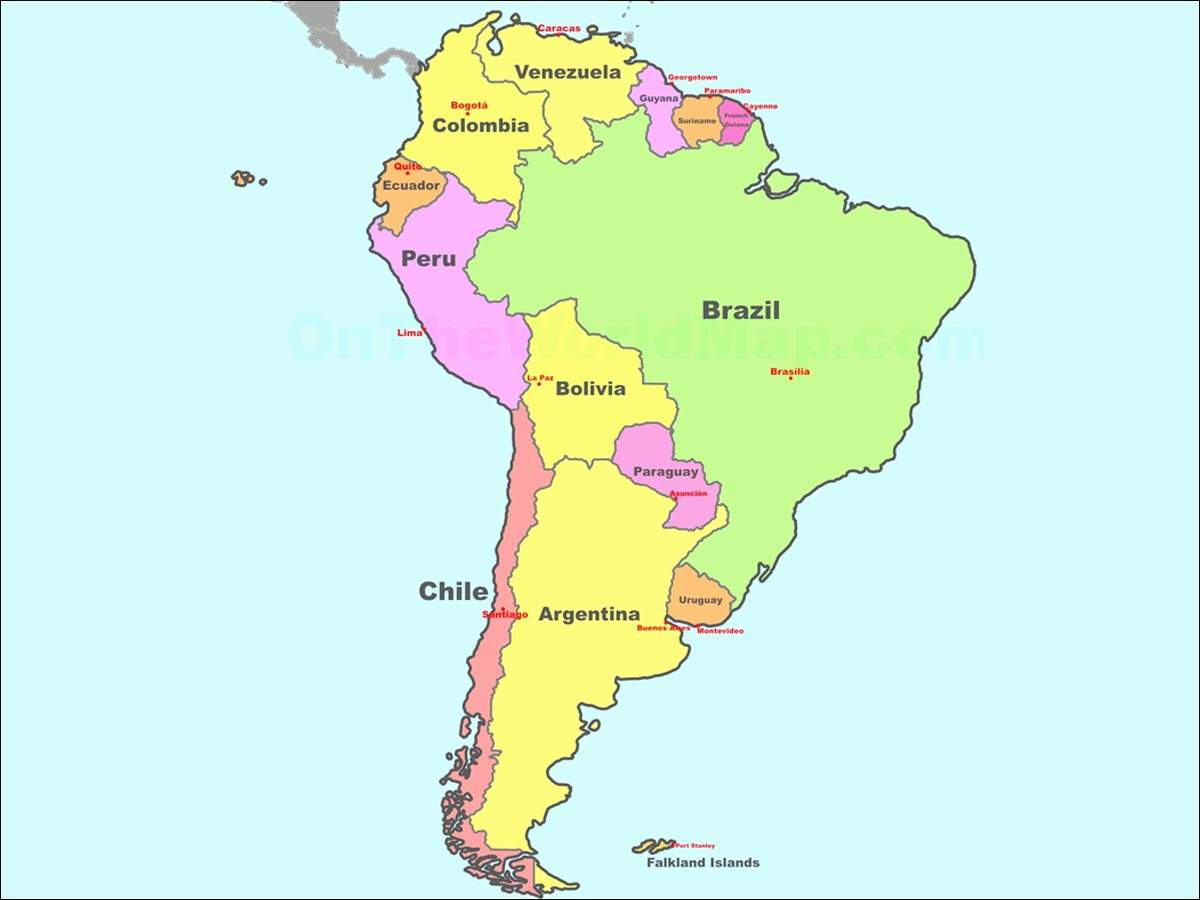 Janubiy amerika. Латинская Америка. Латинская Америка материк. Латинская Америка на карте. Карта Южной Америки со странами.