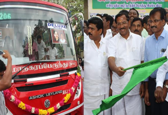 Minister 'Ma Foi' K Pandiarajan, who is the MLA of Avadi assembly constituency, flagged off the service from Avadi depot on Monday. 