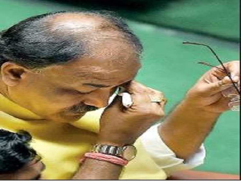 Senior BJP leader Aravind Limbavali after clarifying his stand on the tape on Monday