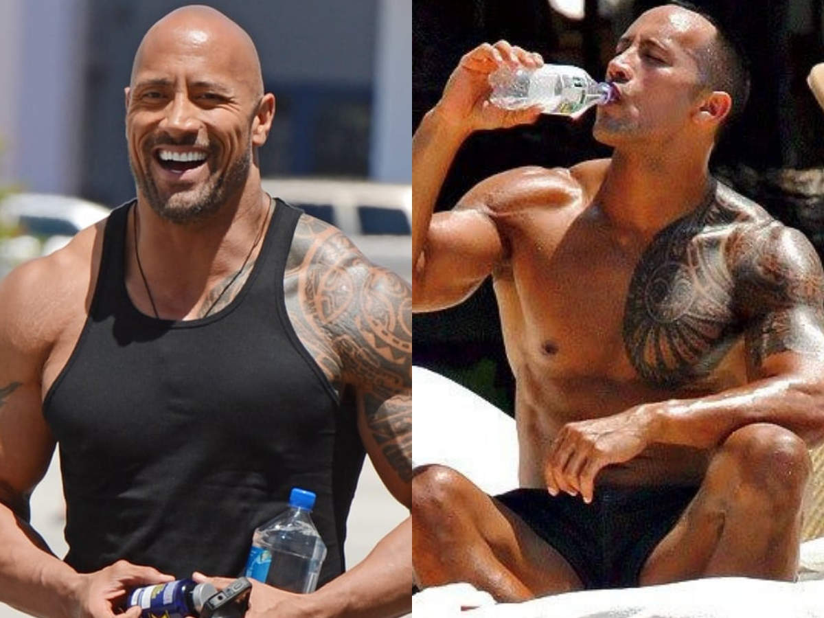 The Rock drinks a fuck ton of water for the health benefits