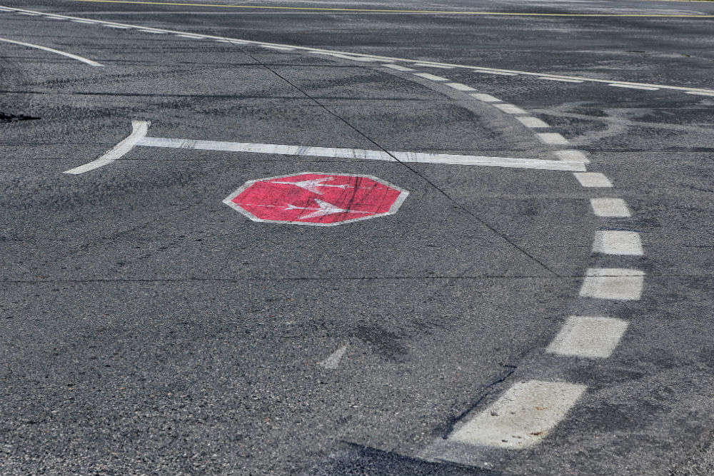 The railway crossing on Gisborne Airport runway has us totally amused!
