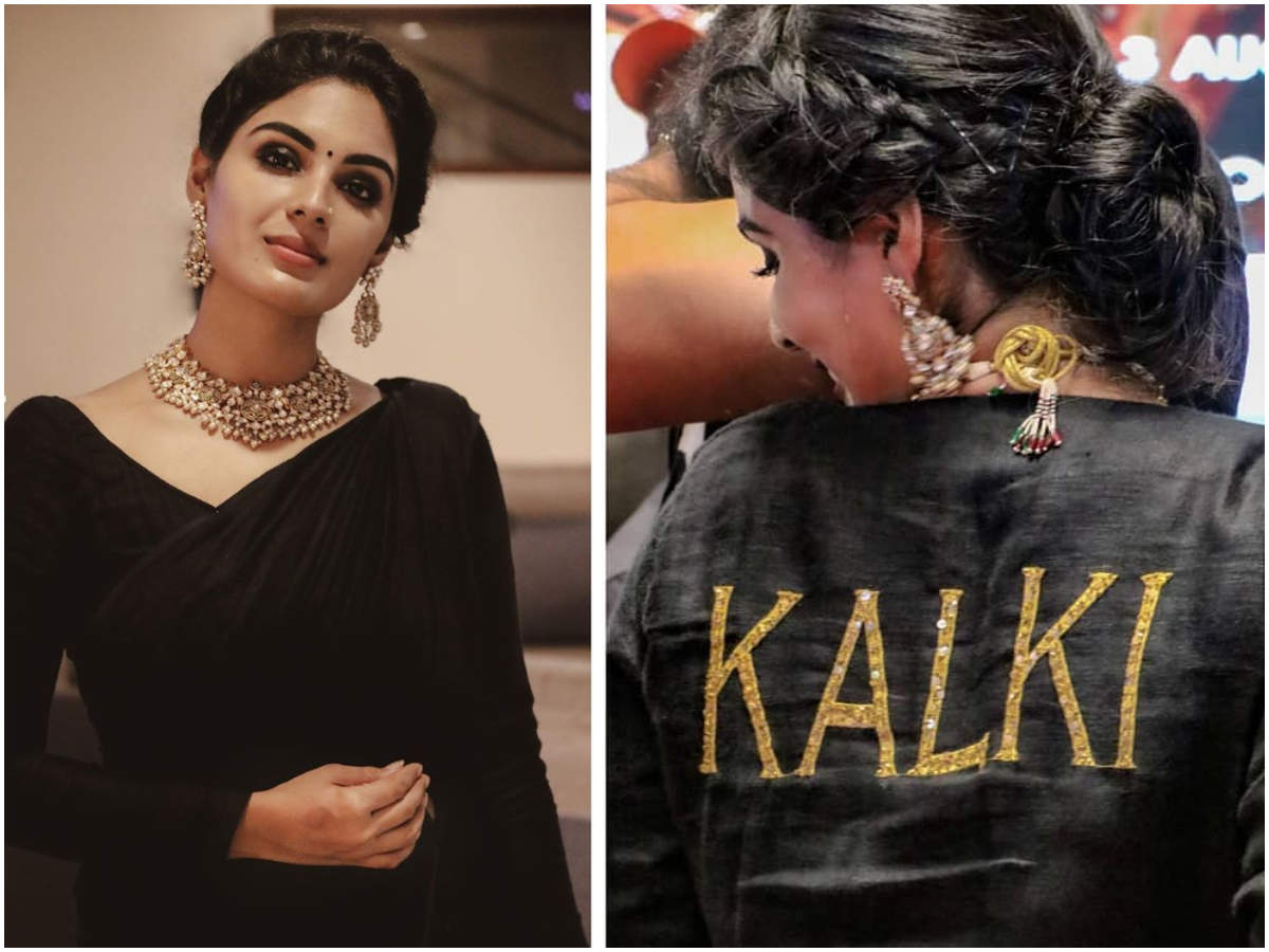 Samyuktha Menon tries power dressing; couples black saree with a belt |  Malayalam Movie News - Times of India