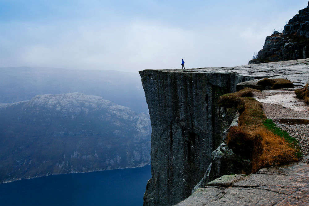 Dare to stay at a boutique hotel located at the edge of a mountain cliff in Norway?