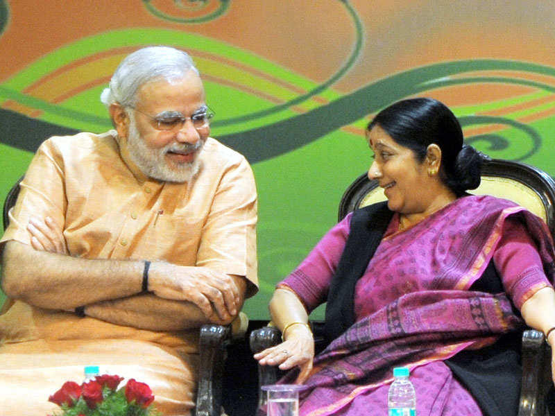 Glorious chapter in Indian politics ends': PM Modi mourns Sushma Swaraj |  India News - Times of India