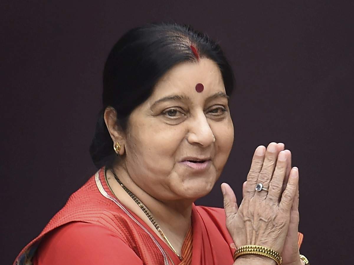 1952 2019 Sushma Swaraj Cremated With Full State Honours At Lodhi Crematorium 1456