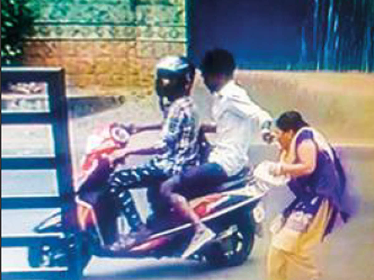 A CCTV grab of the incident