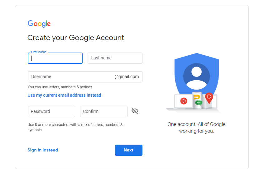 create gmail account: How to create a new Gmail account