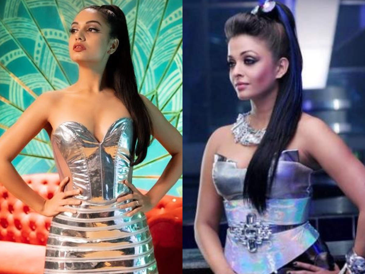 Ace Of Space Winner Divya Agarwal Stuns All In A Metallic Dress Gets Compared To Aishwarya Rai Bachchan S Look From Robot Times Of India