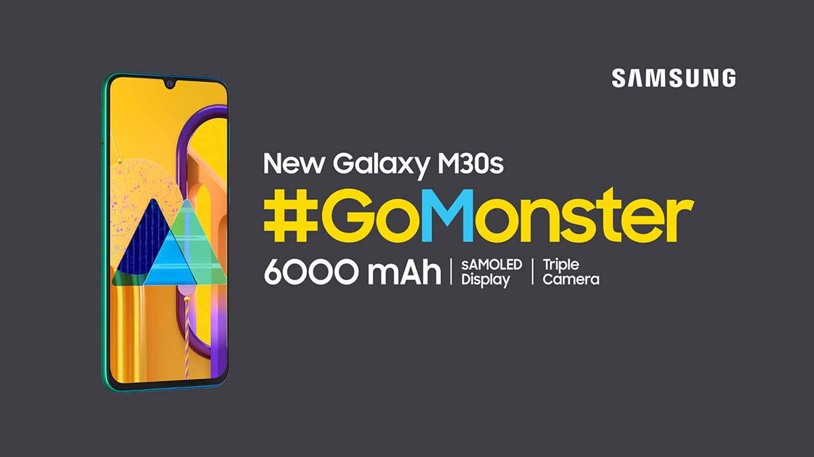 GoMonster with 6000 mAh of Samsung Galaxy M30s - Times of India Videos