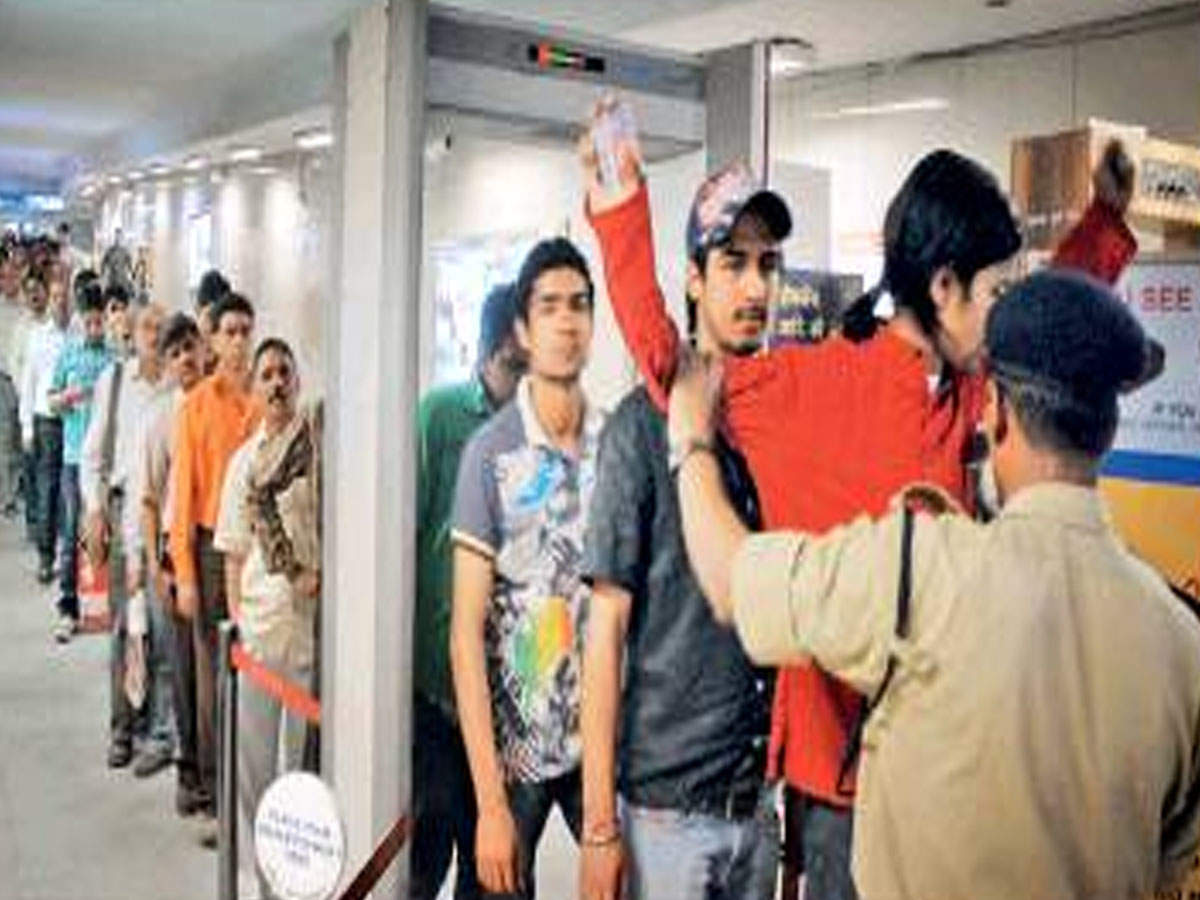 A CISF official said that the problem of long queues for security screening on Thursday was restricted to certain stations