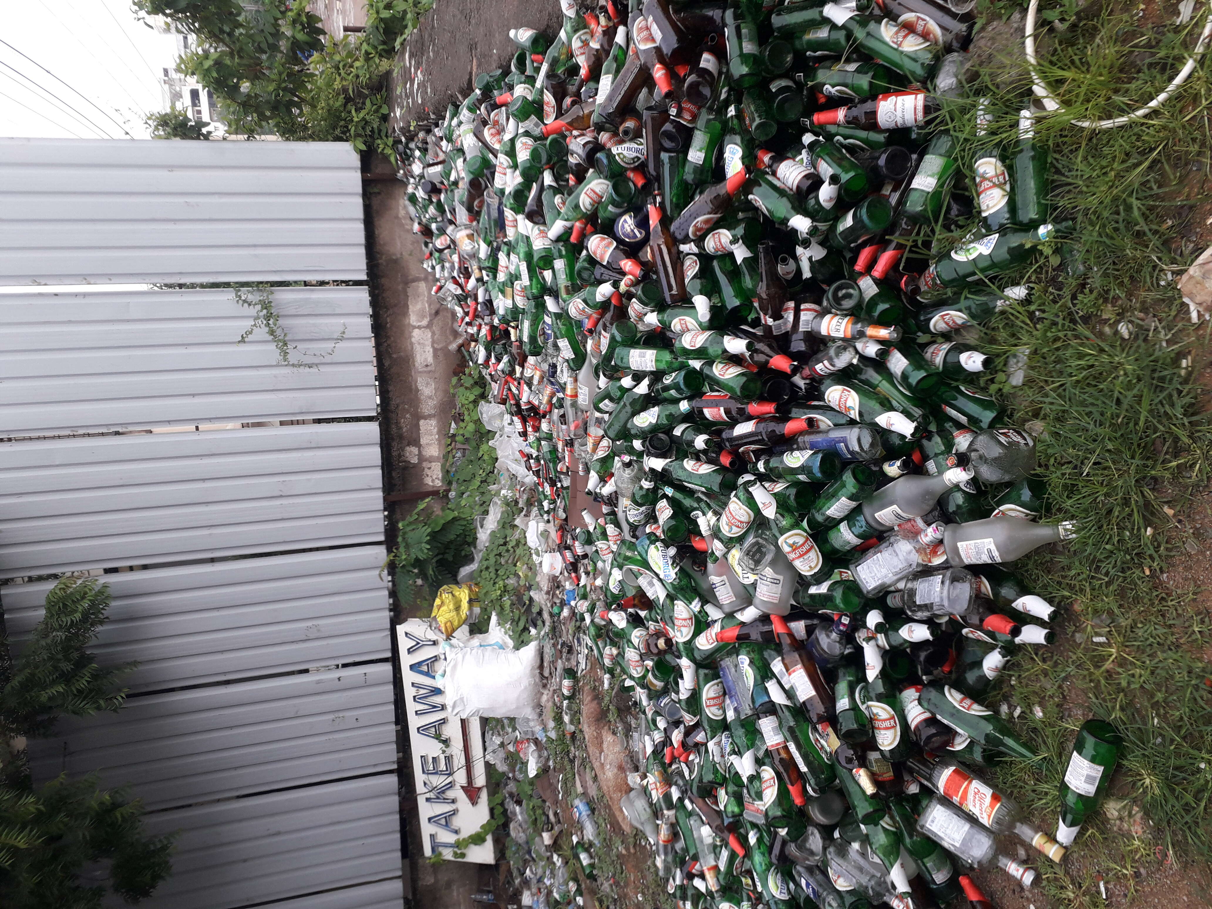Garbage Of Liquor Bottles Times Of India