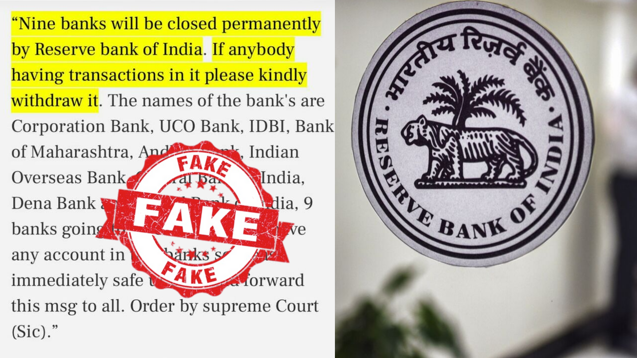 Rbi Clarifies Rumours About Nine Banks Shutting Down Video