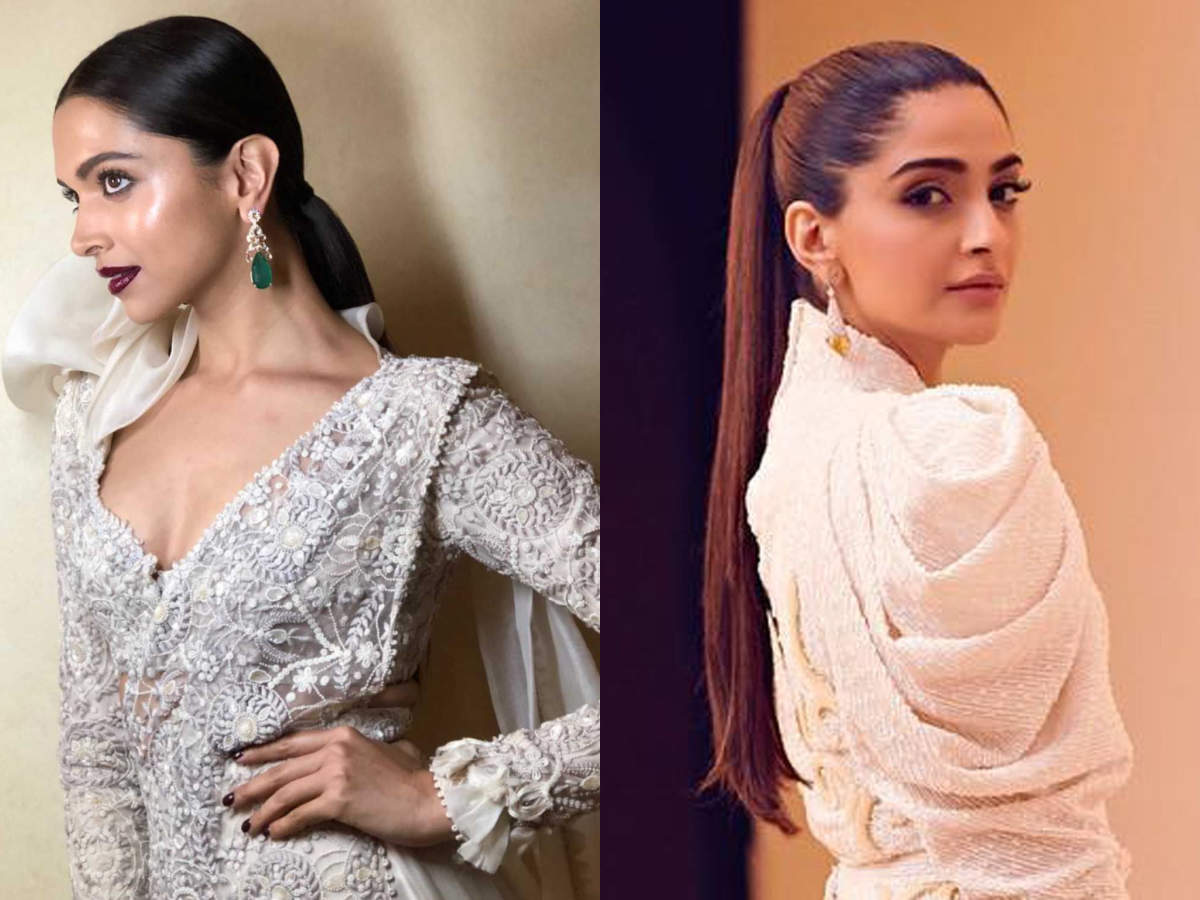 How to get slicked-back ponytail like Deepika Padukone and Sonam Kapoor -  Times of India