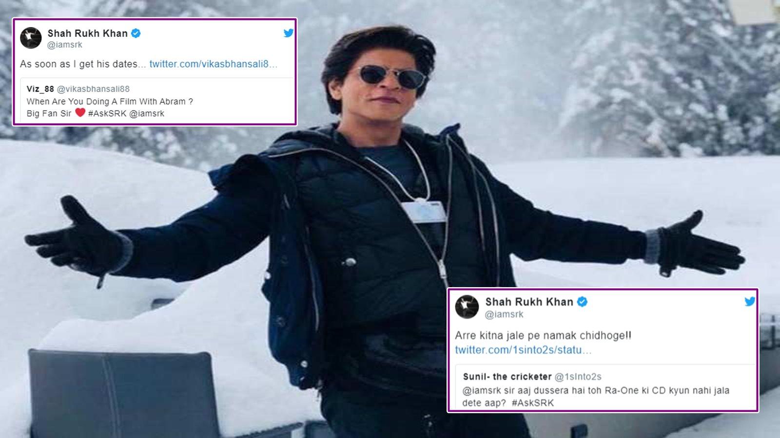 Shah Rukh Khan's funniest replies on AskSRK twitter session