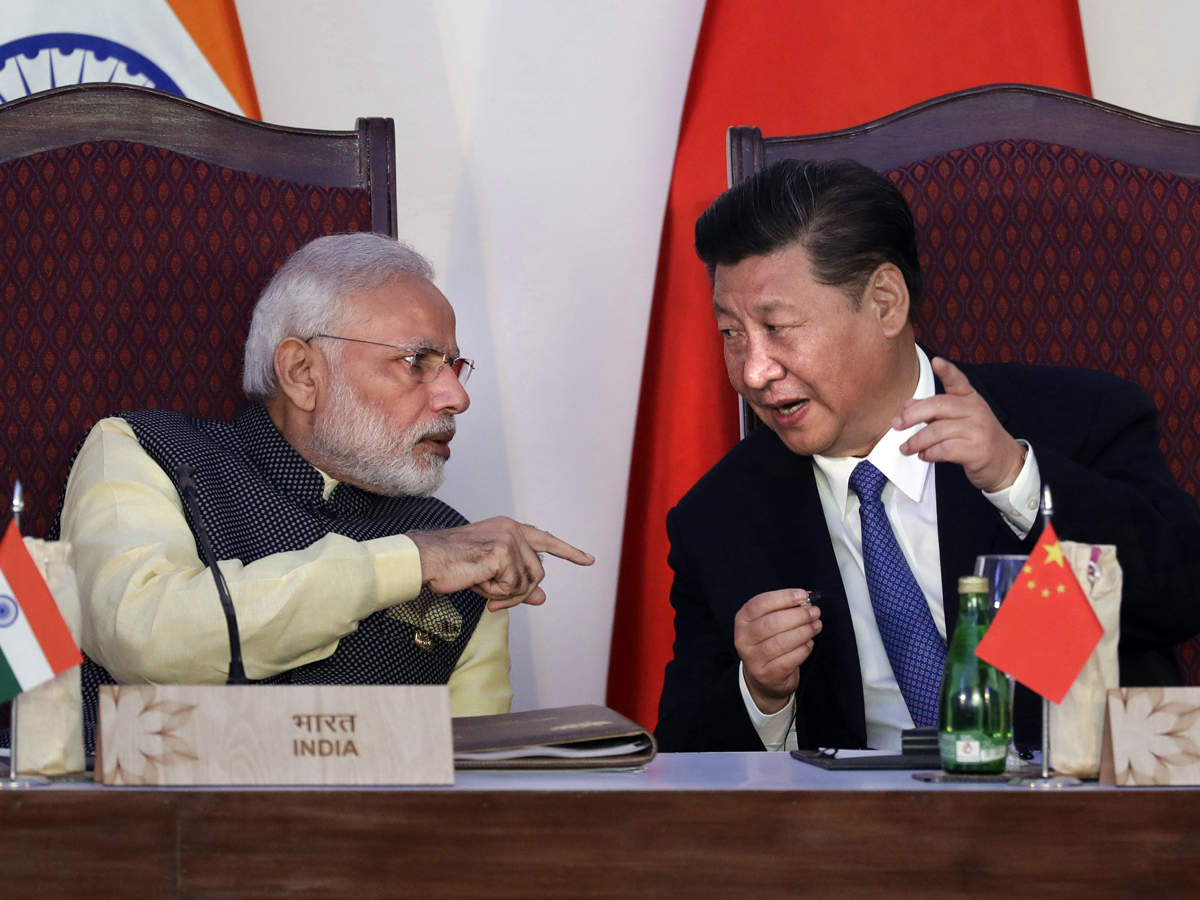 File photo of PM Narendra Modi and Chinese President Xi Jinping during the BRICS summit in Goa (AP photo)