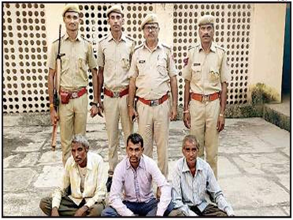The three accused tantriks in police custody on Wednesday