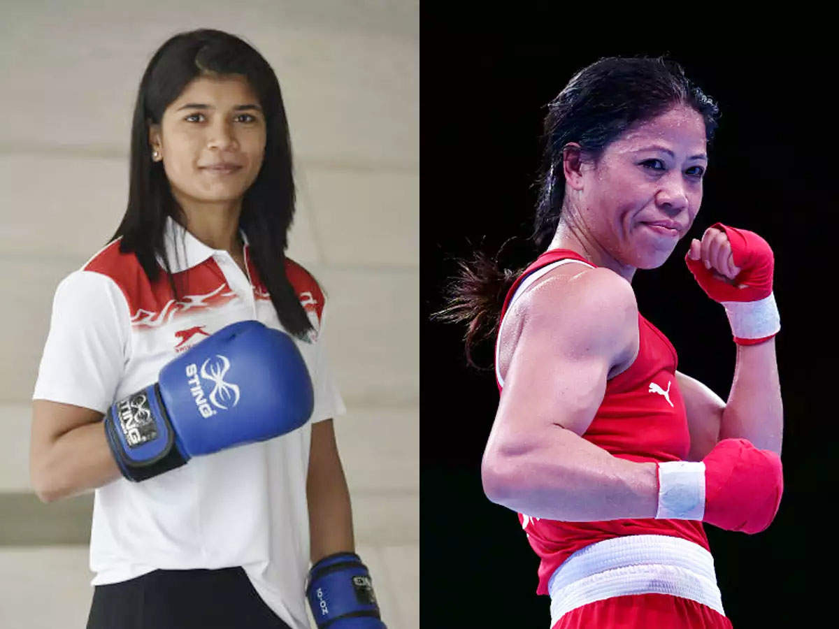 Nikhat Zareen and Mary Kom. (Getty Images)