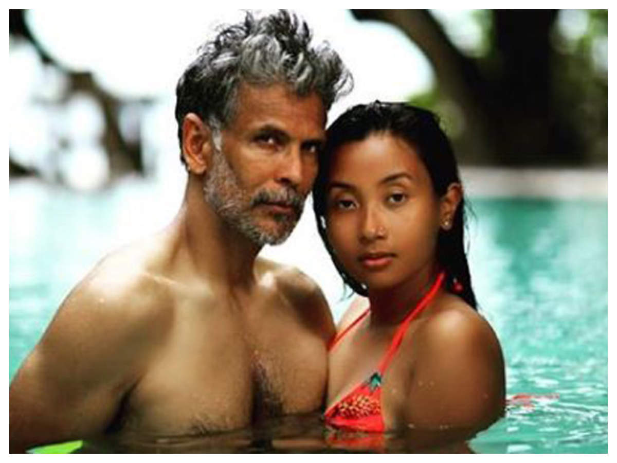 Milind Soman and Ankita Konwar raise the temperature on Instagram with their sizzling picture | Hindi Movie News - Times of India