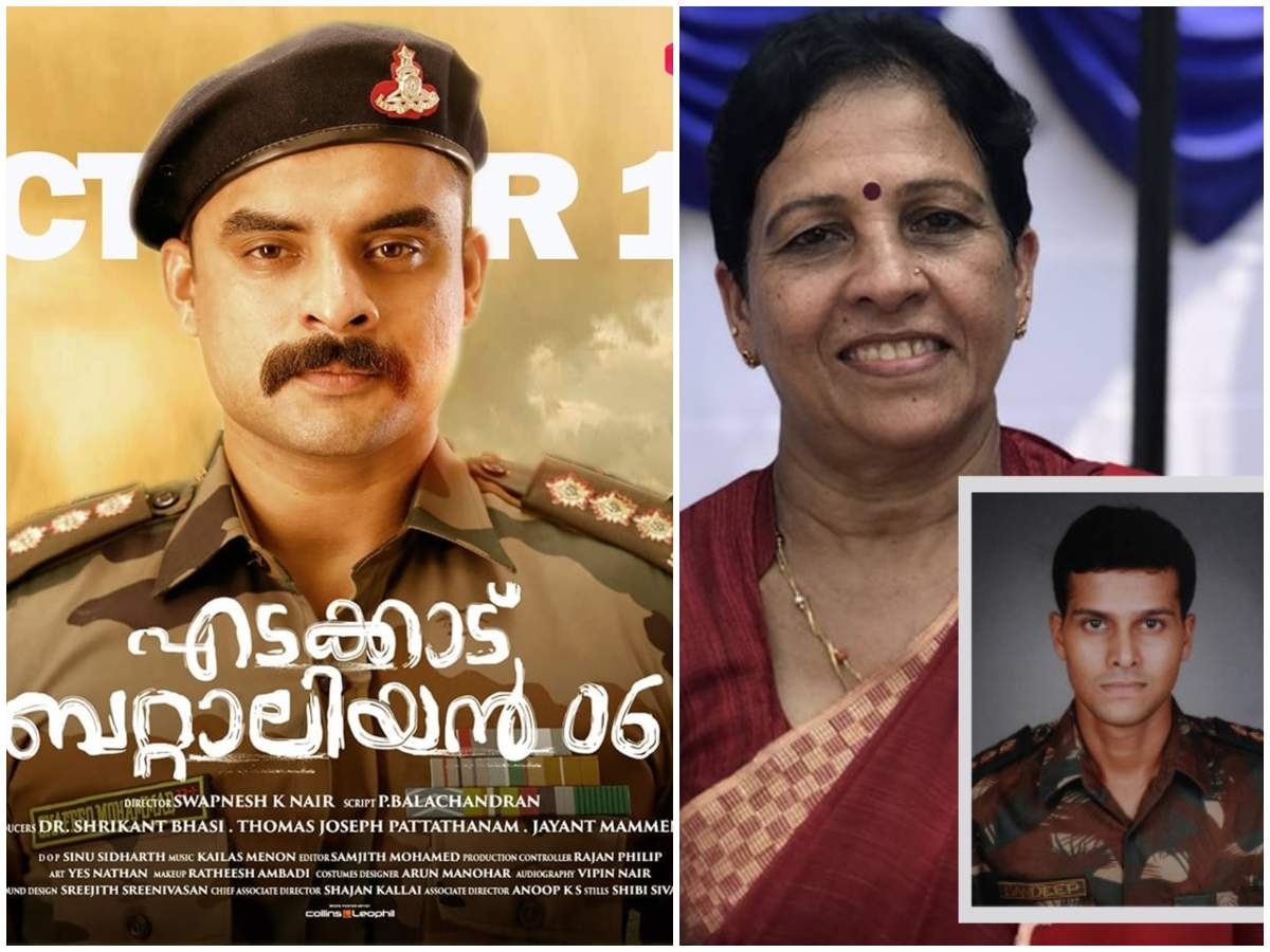 Major Sandeep Unnikrishnan S Mother Turns Teary After Watching Tovino Thomas In Edakkad Battalion 06 Malayalam Movie News Times Of India