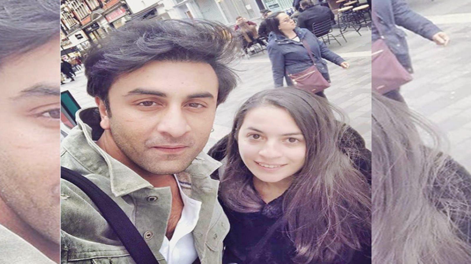 Ranbir Kapoor poses for a selfie with a female fan in London ...