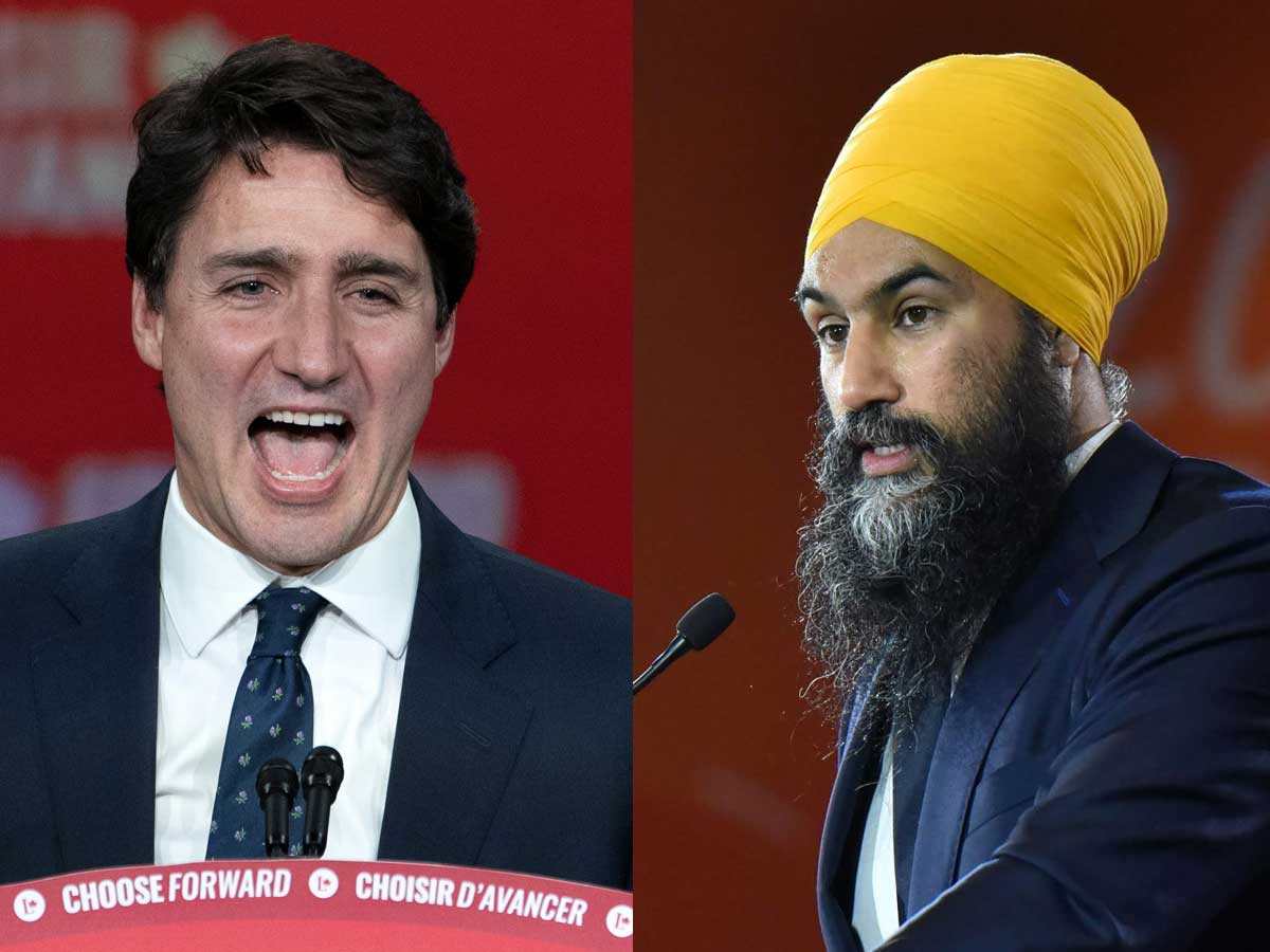 Jagmeet Singh is kingmaker as Justin Trudeau fails to get majority in Canada - Times of India