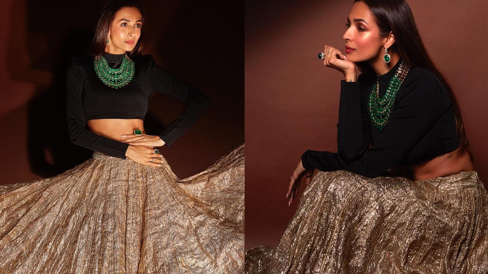 Malaika Arora Is Party Ready In Her Glamorous Black And Gold