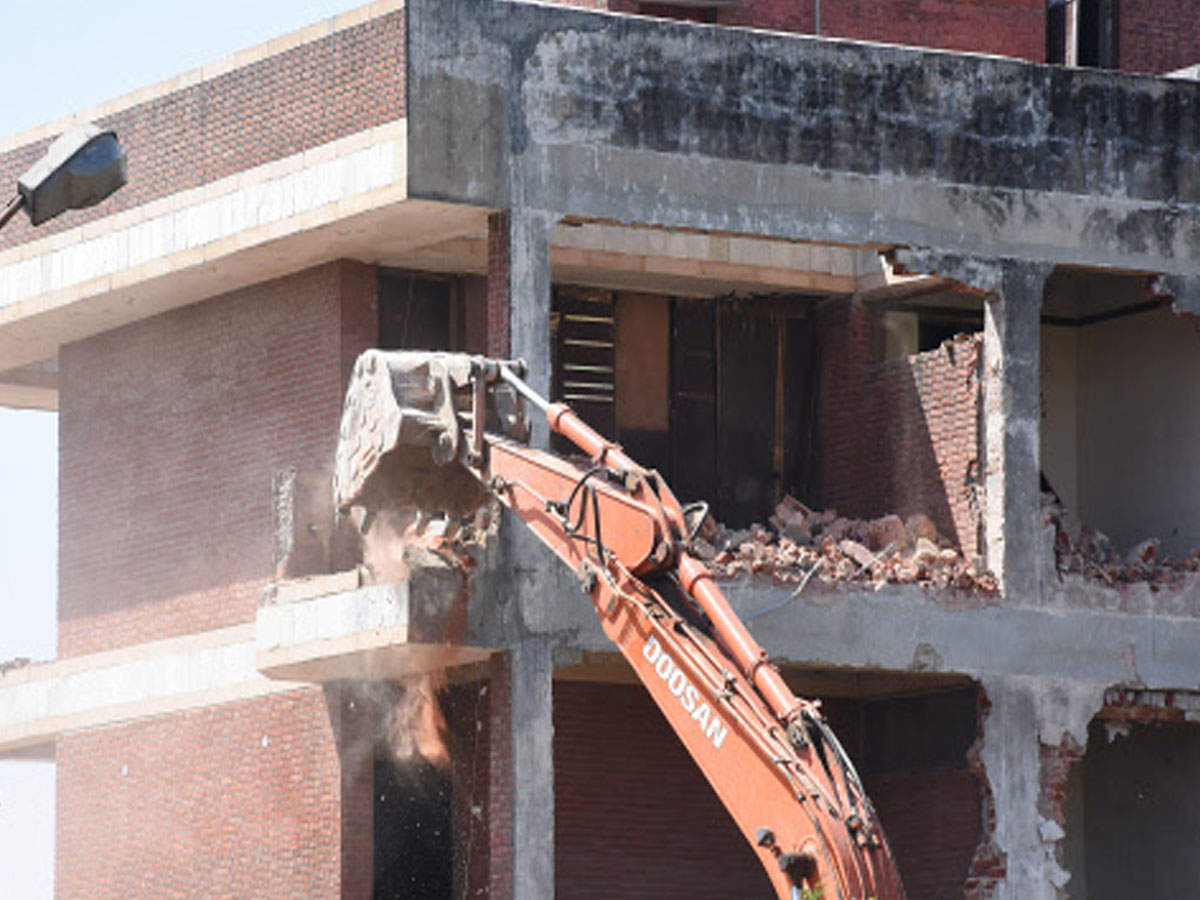 Civic agency officials said the demolitions had started after October 17. 