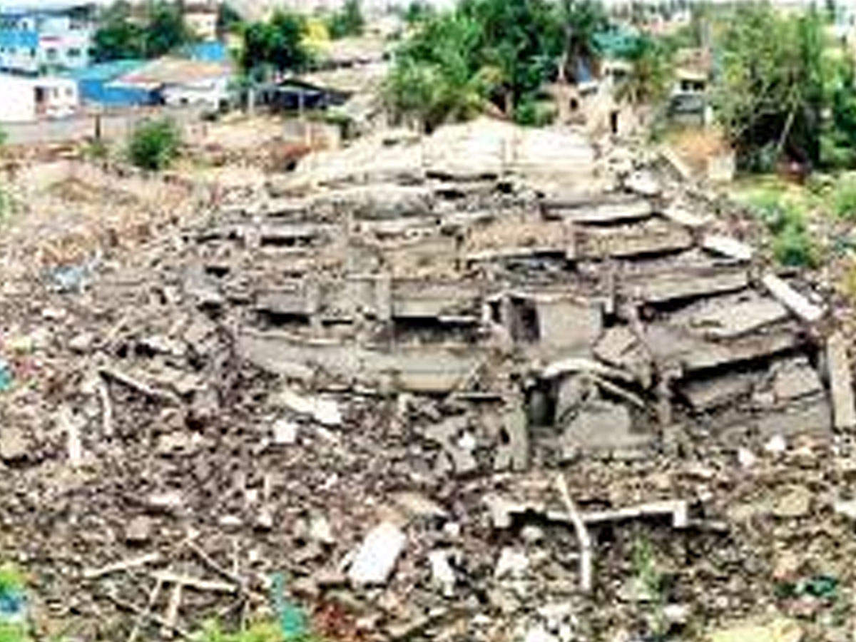  Remnants of the Moulivakkam twin towers. Homebuyers said they have been dragged to debt recovery tribunals by banks