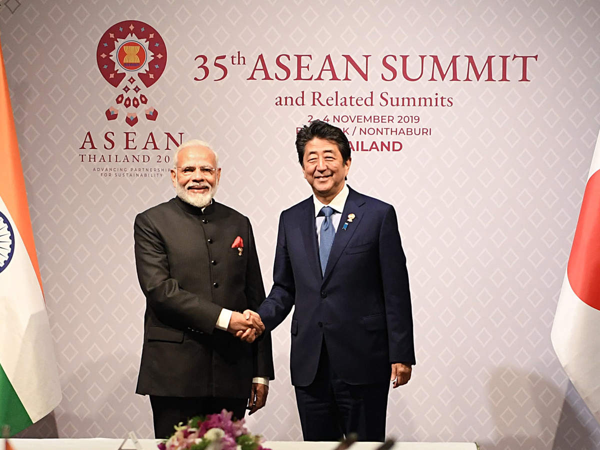 PM Narendra Modi with his Japanese counterpart Shinzo Abe (ANI photo)