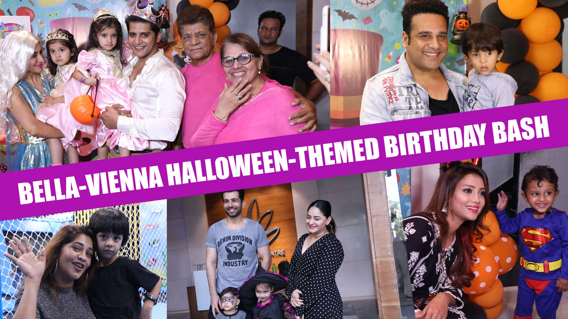 Karanvir Bohra And Teejay Throw Halloween Themed Birthday Bash For Daughters Bella And Vienna Tv Times Of India Videos