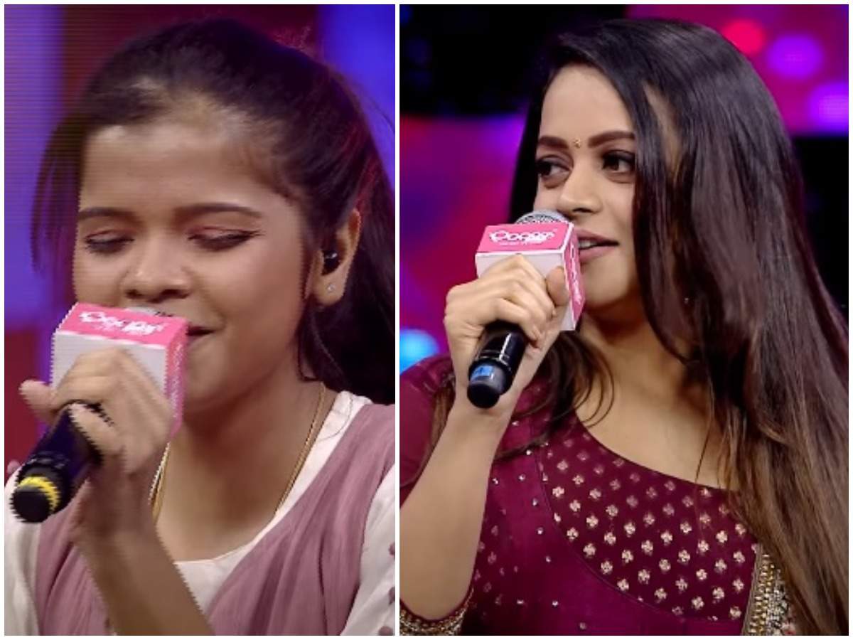 Bhavana Sa Re Ga Ma Pa Keralam Actress Bhavana Turns Emotional Meeting Contestant Punnya Times Of India