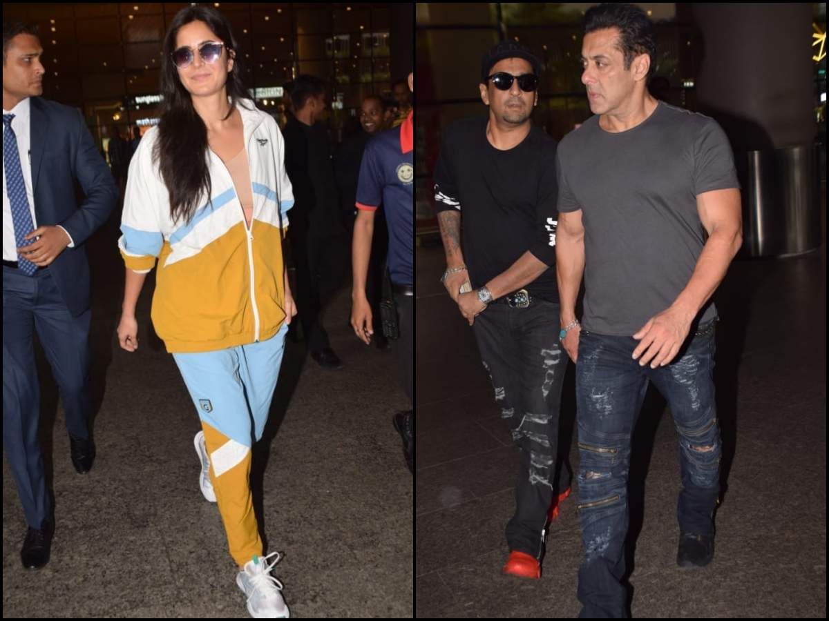 PHOTOS: Salman Khan and Katrina Kaif papped at the airport as they return  to the bay from Dubai | Hindi Movie News - Times of India