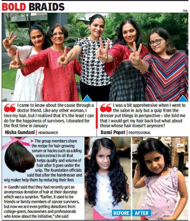 Ahmedabad: Donating beauty to cancer survivors | Ahmedabad News - Times of  India
