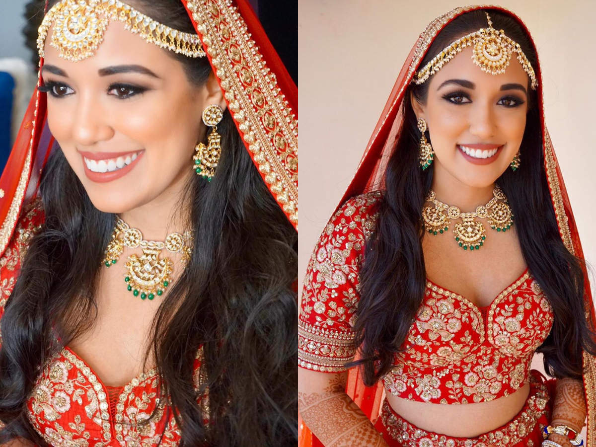 This bride opted for an open hair look at her wedding and looked gorgeous  as ever! - Times of India