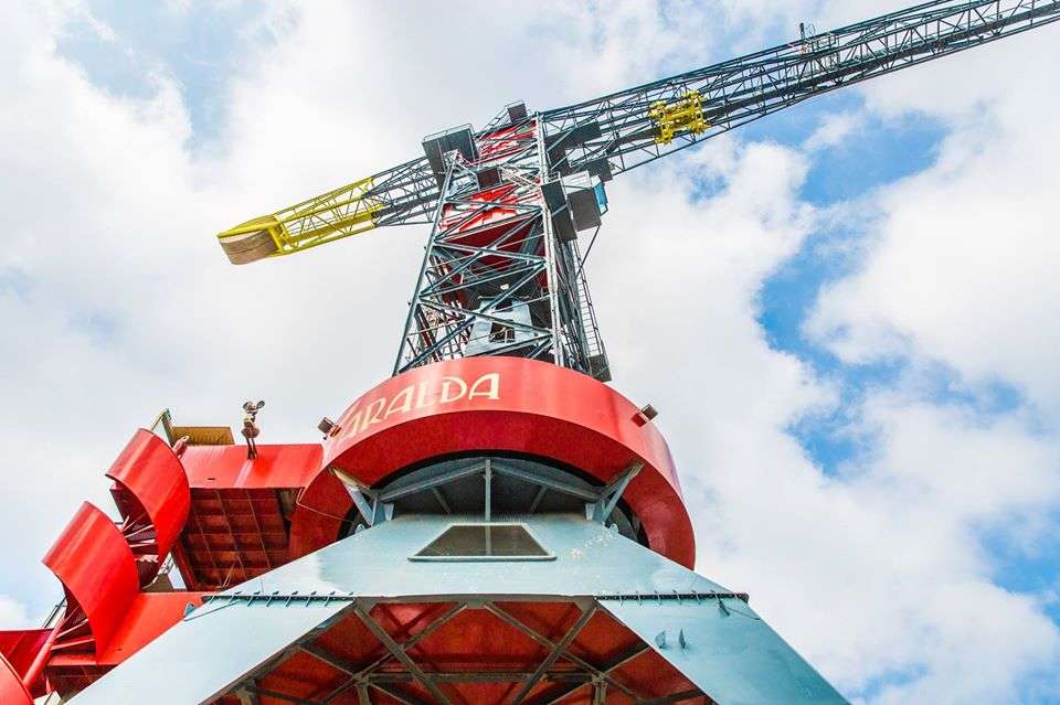 Would you like to spend the night in a crane hotel?