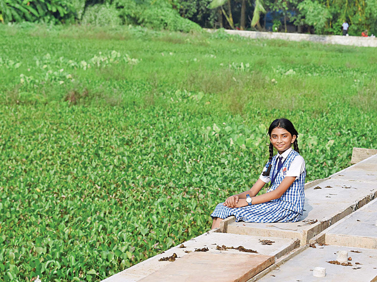 simple indian school girl