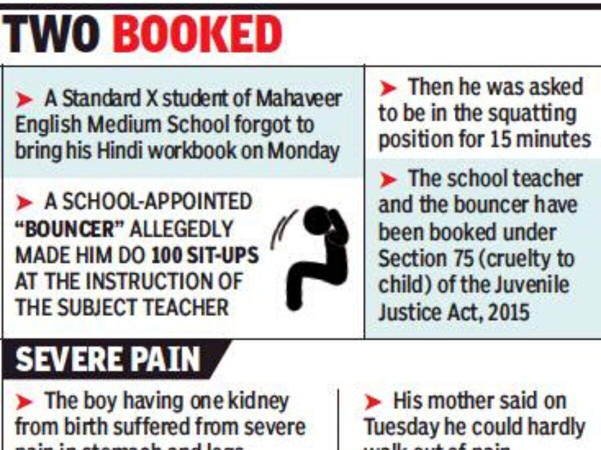 Pune Boy With 1 Kidney Made To Do 100 Sit Ups Pune News