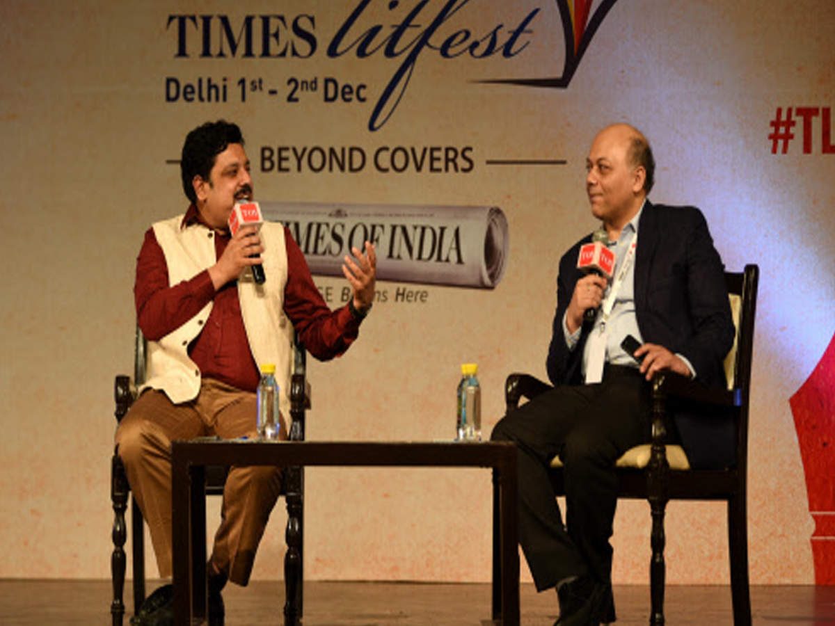 Vikas Singh in conversation with Anand Neelakantan at Times literature festival 2018 on Sunday