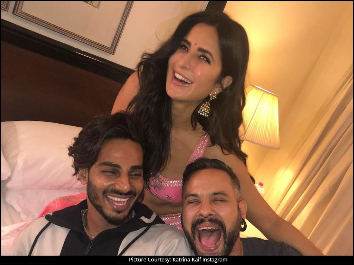 Katrina Kaif looks enchanting in THIS pink traditional outfit as she spends some quality time with her best boys Hindi Movie News picture