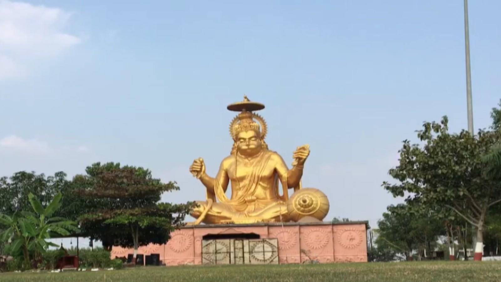 Gold Hanuman Temple In Indore-TNILIVE Video