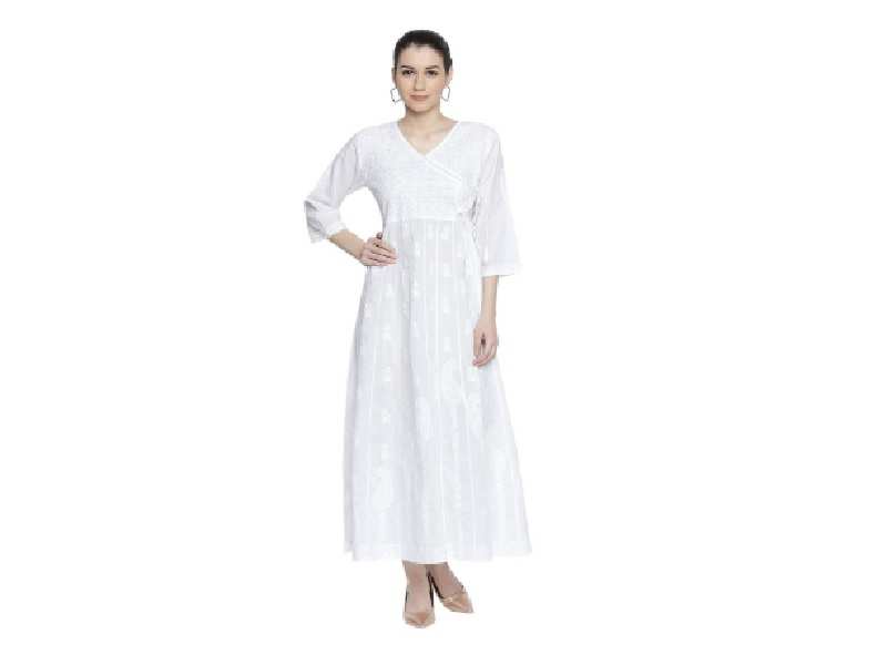 plain white kurtis online