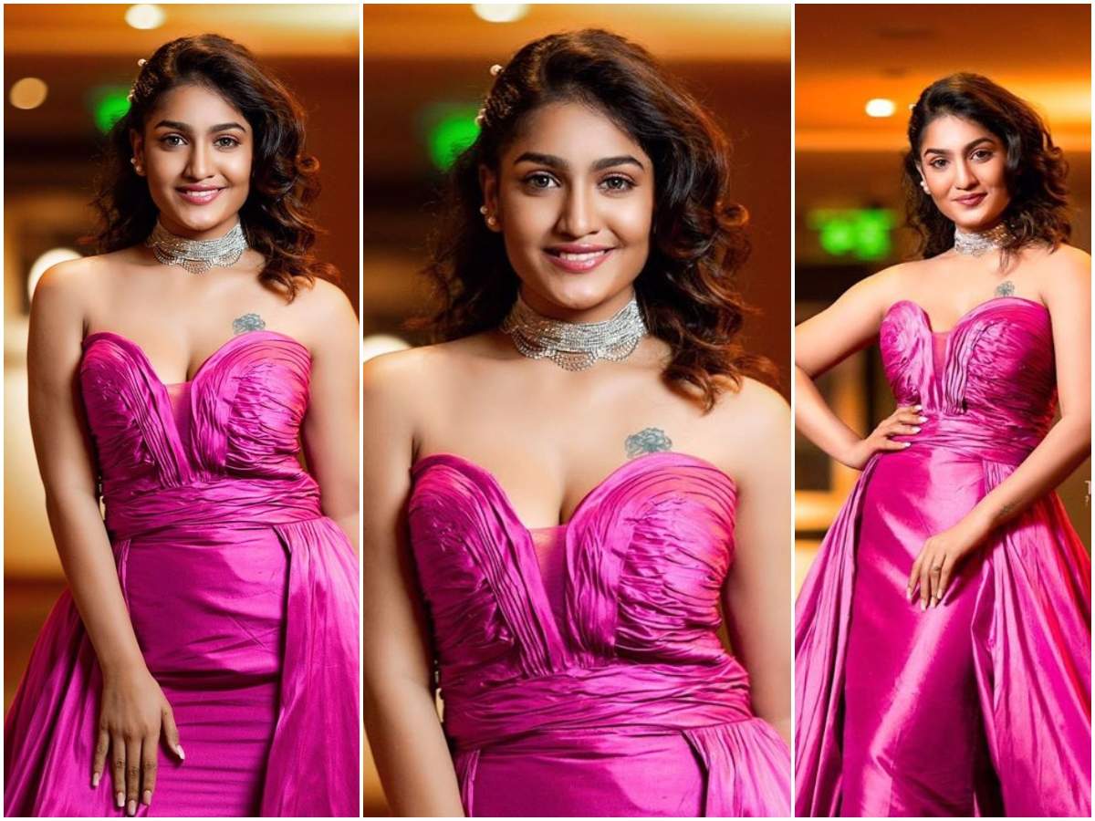 Saniya Iyappan Fashion Saniya Iyappan Stuns In A Hot Pink Gown At