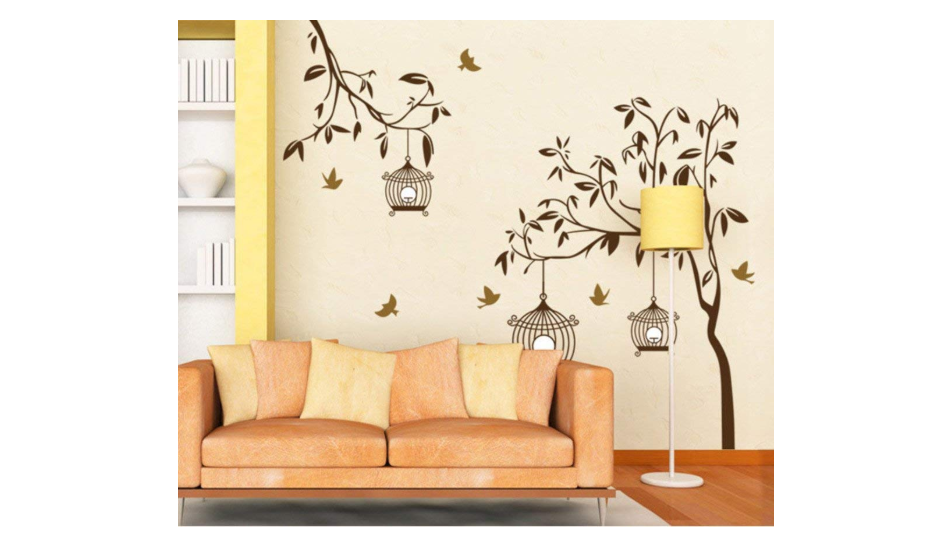 Sticker Design For Wall Lovely Creative Design Acrylic Beautiful Tree 
