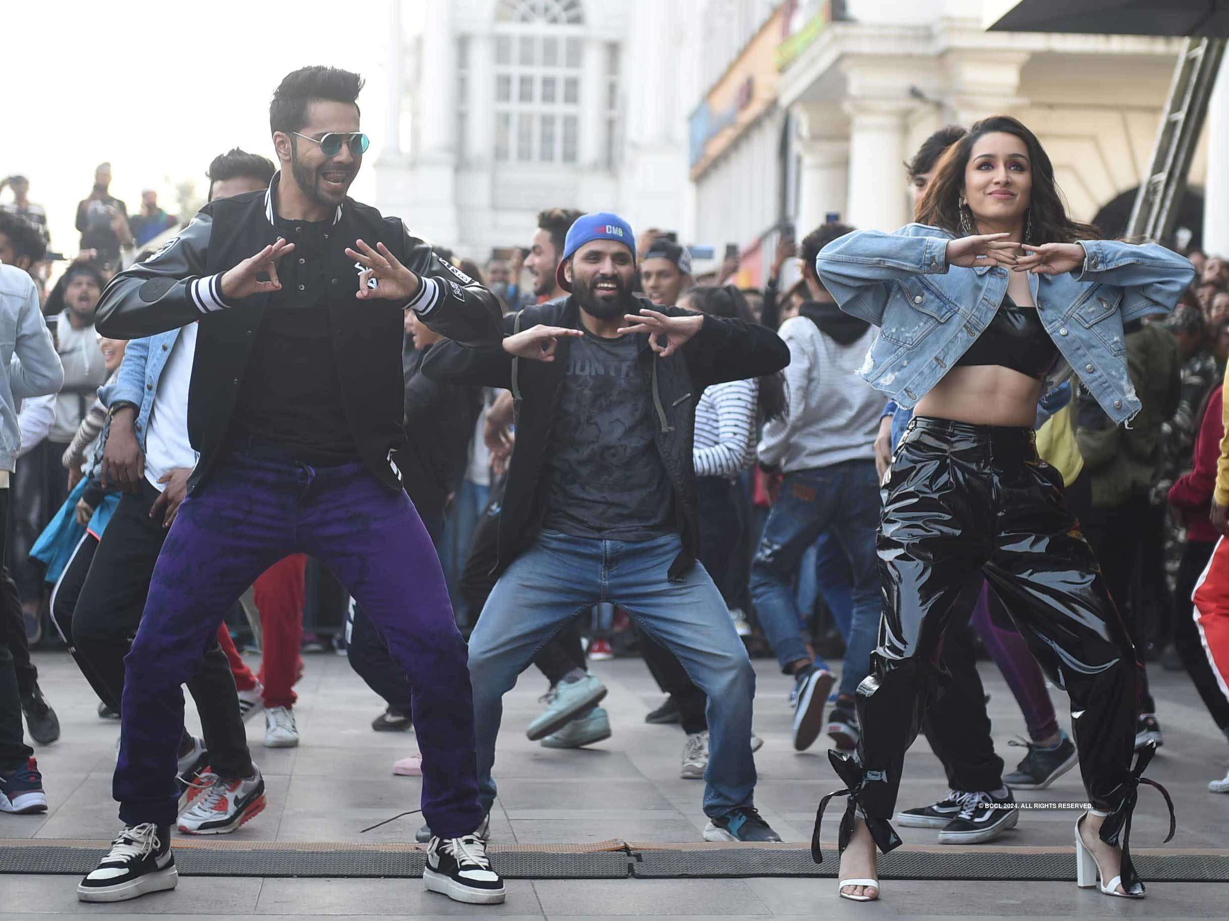 Street dancers Varun Dhawan and Shraddha Kapoor reach Delhi for 'Illegal Weapon 2.0' song launch
