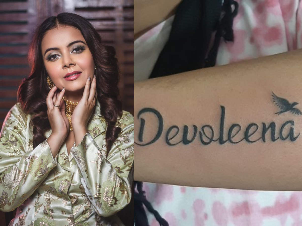 Bigg Boss 13 Fame Devoleena Bhattacharjee S Fan Gets Her Name Tattooed On Wrist See Pic Times Of India