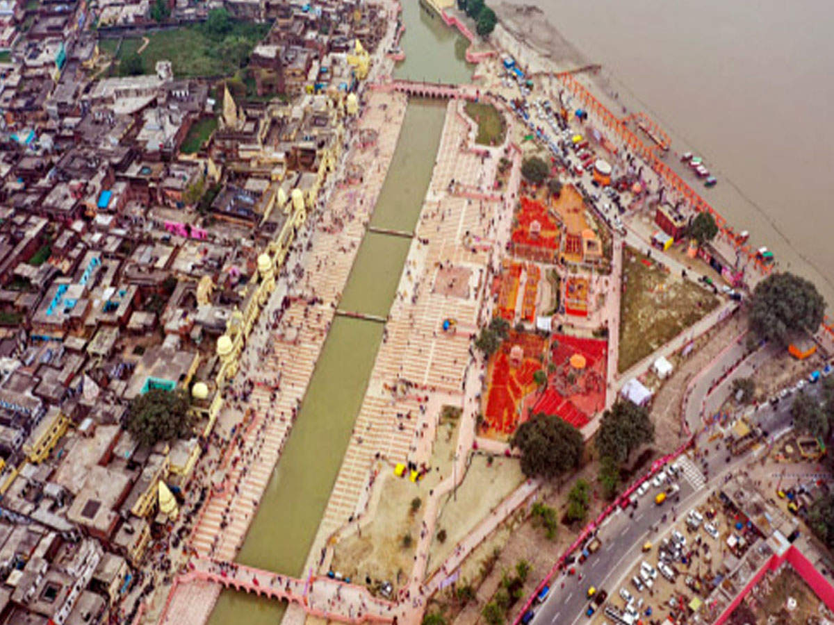 Aerial view of Ayodhya (Photo: ANI)