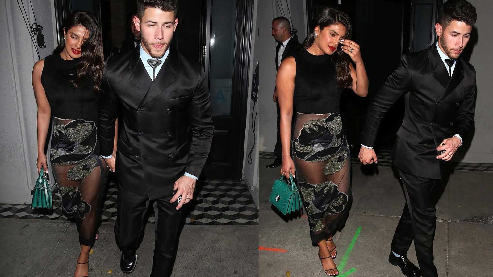 priyanka in black dress