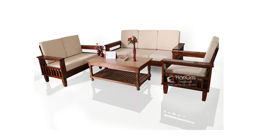 Wooden Sofa Sets For Homes With, Best Sofa Set Under 15000